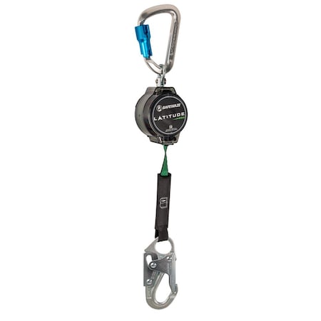 Safewaze Latitude Pro 7ft Single Web SRL: Alu Carabiner, Snap Hook 018-5012